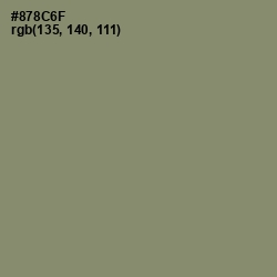 #878C6F - Avocado Color Image