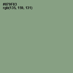 #879F83 - Spanish Green Color Image