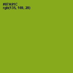 #87A91C - Citron Color Image