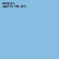 #87BCE3 - Jordy Blue Color Image