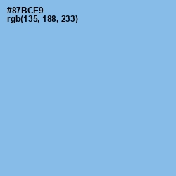 #87BCE9 - Jordy Blue Color Image