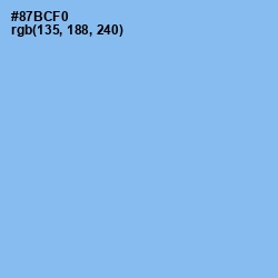 #87BCF0 - Jordy Blue Color Image