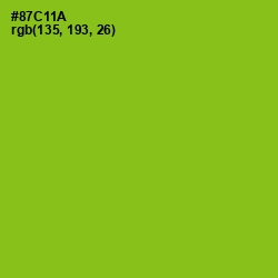 #87C11A - Pistachio Color Image