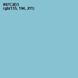 #87C2D3 - Half Baked Color Image