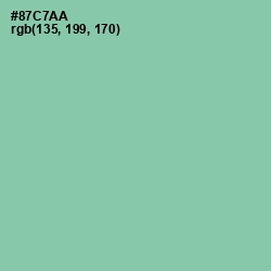 #87C7AA - Vista Blue Color Image