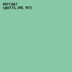 #87C8A7 - Vista Blue Color Image