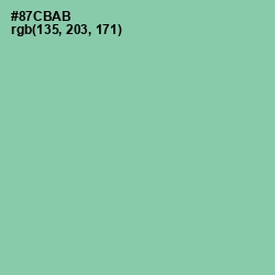 #87CBAB - Vista Blue Color Image