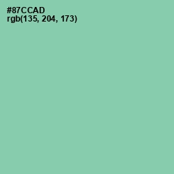 #87CCAD - Vista Blue Color Image