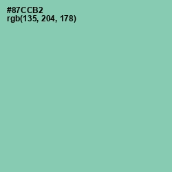 #87CCB2 - Vista Blue Color Image