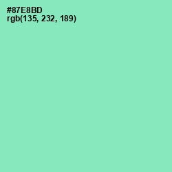 #87E8BD - Algae Green Color Image