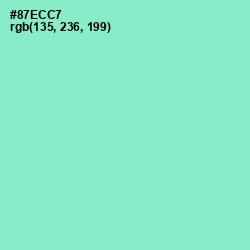 #87ECC7 - Riptide Color Image