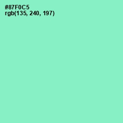 #87F0C5 - Riptide Color Image