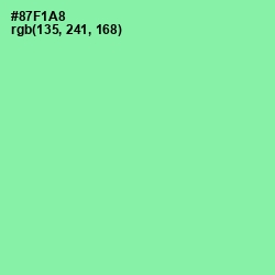 #87F1A8 - Algae Green Color Image