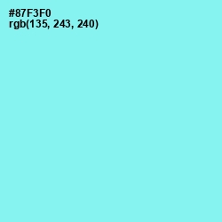 #87F3F0 - Anakiwa Color Image