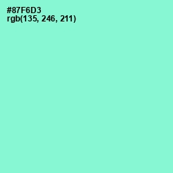 #87F6D3 - Riptide Color Image