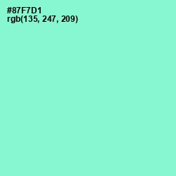 #87F7D1 - Riptide Color Image
