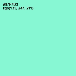 #87F7D3 - Riptide Color Image