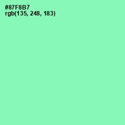 #87F8B7 - Algae Green Color Image