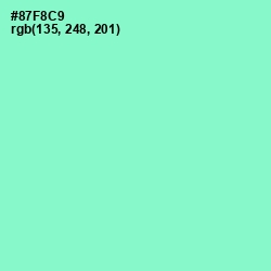 #87F8C9 - Riptide Color Image