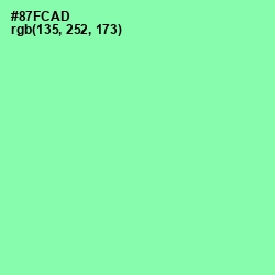 #87FCAD - Mint Green Color Image