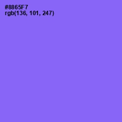#8865F7 - Medium Purple Color Image