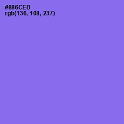 #886CED - Medium Purple Color Image