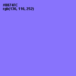 #8874FC - Medium Purple Color Image
