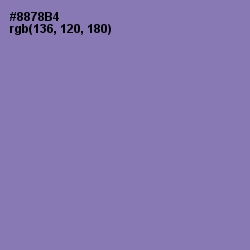 #8878B4 - Purple Mountain's Majesty Color Image