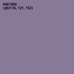 #887998 - Mountbatten Pink Color Image