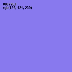 #8879EF - Medium Purple Color Image
