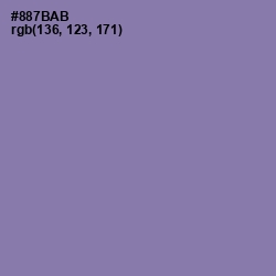 #887BAB - Lavender Purple Color Image