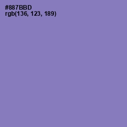 #887BBD - Lavender Purple Color Image