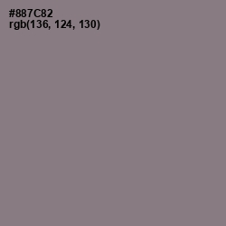 #887C82 - Mountbatten Pink Color Image