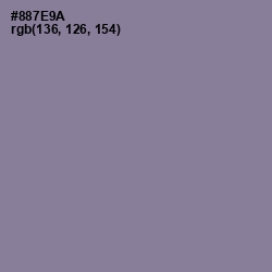 #887E9A - Mountbatten Pink Color Image