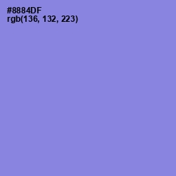 #8884DF - Chetwode Blue Color Image