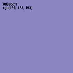 #8885C1 - Chetwode Blue Color Image