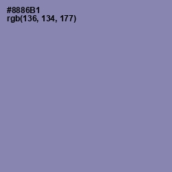 #8886B1 - Manatee Color Image