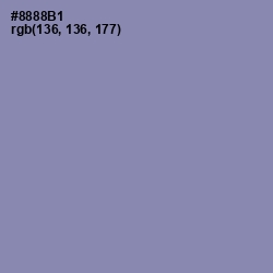 #8888B1 - Manatee Color Image