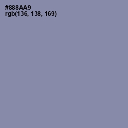 #888AA9 - Manatee Color Image