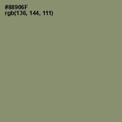 #88906F - Battleship Gray Color Image