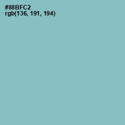 #88BFC2 - Glacier Color Image