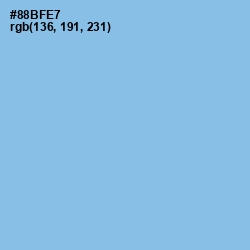 #88BFE7 - Jordy Blue Color Image