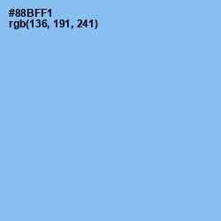 #88BFF1 - Jordy Blue Color Image