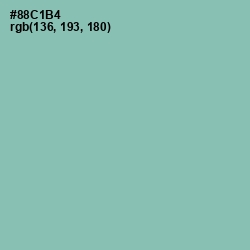 #88C1B4 - Shadow Green Color Image