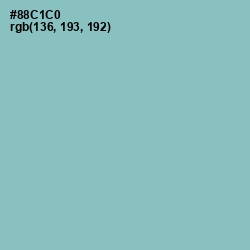 #88C1C0 - Half Baked Color Image