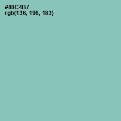 #88C4B7 - Shadow Green Color Image