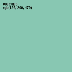 #88C8B3 - Vista Blue Color Image