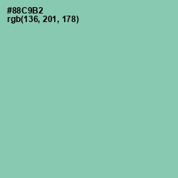 #88C9B2 - Vista Blue Color Image