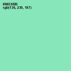 #88E6BB - Algae Green Color Image