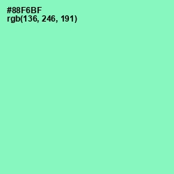 #88F6BF - Algae Green Color Image